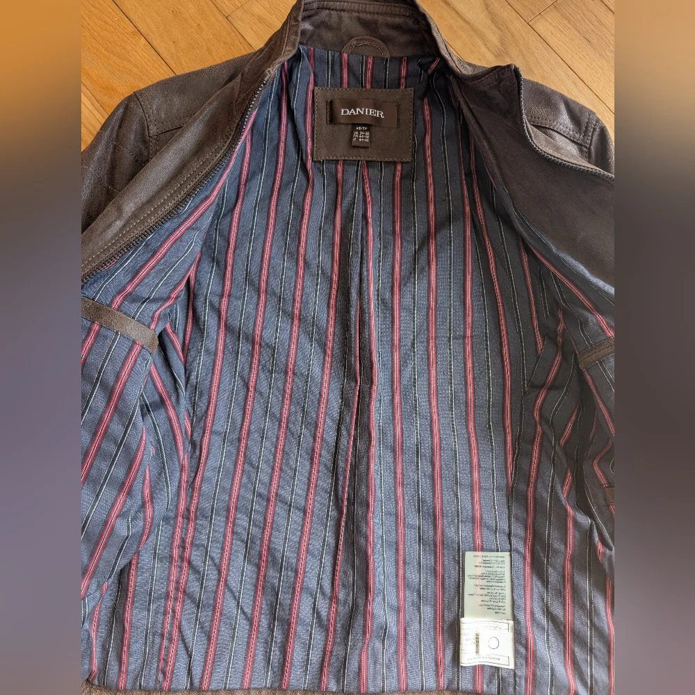 Daniel Men's Brown Leather Jacket - Picture 4 of 6